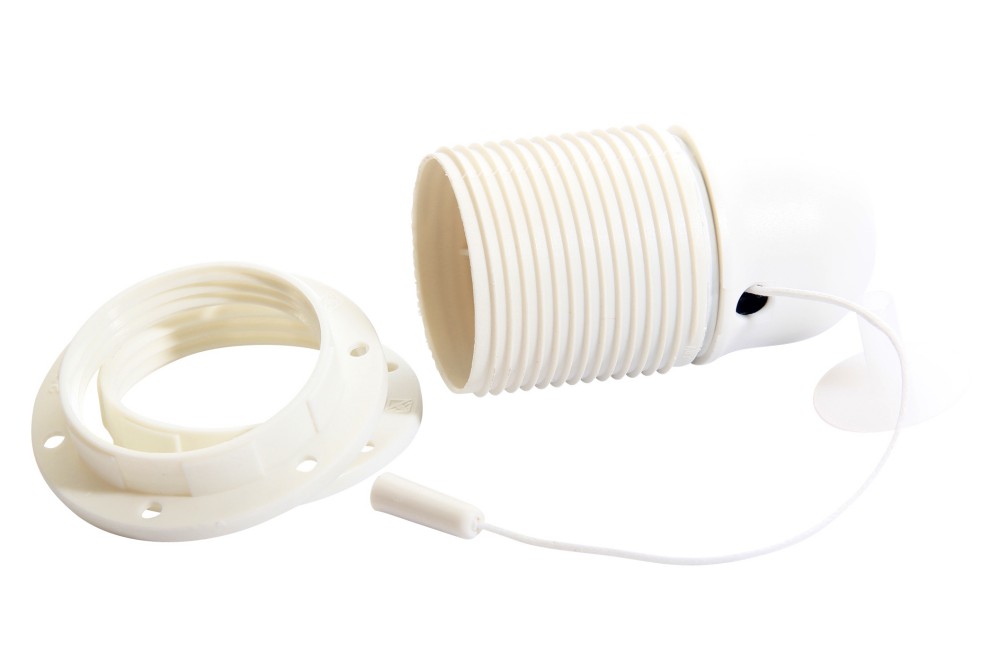 Lampsockel med dragsnöre