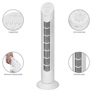 Tystgående pelarfläkt